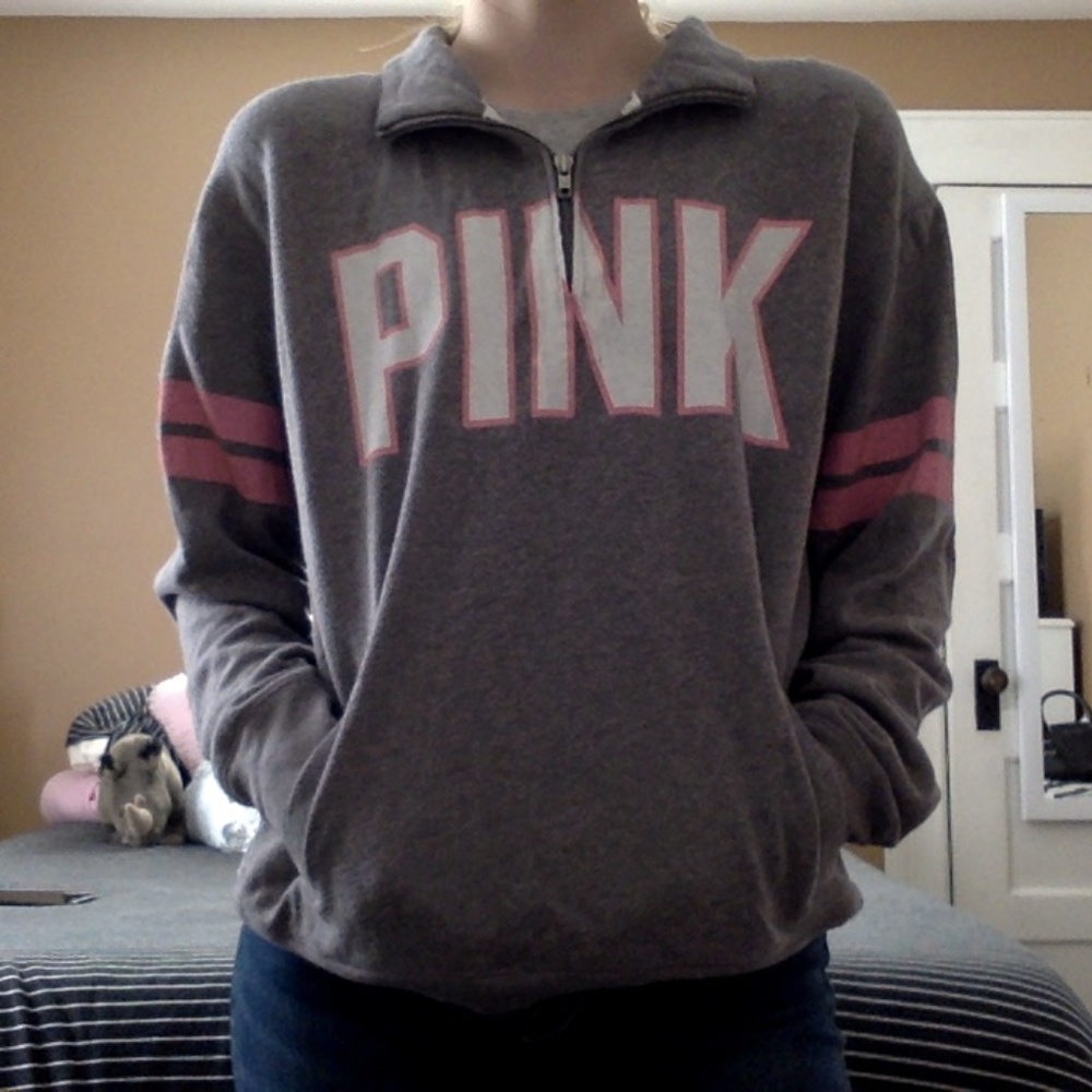 VS PINK half-zip